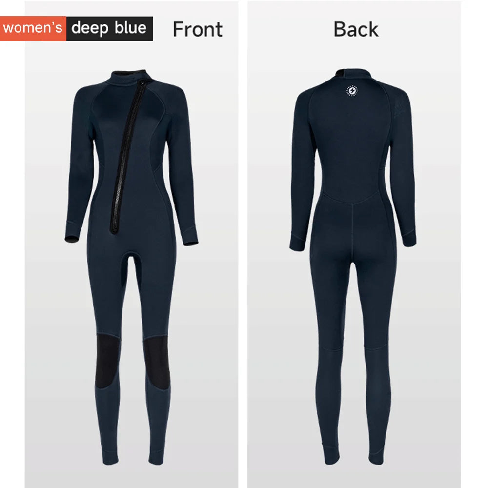 Neoprene Wetsuit For Men Women Front Zip