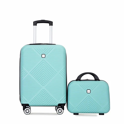 2 Piece ABS Hard side Luggage Set With Spinner Wheels