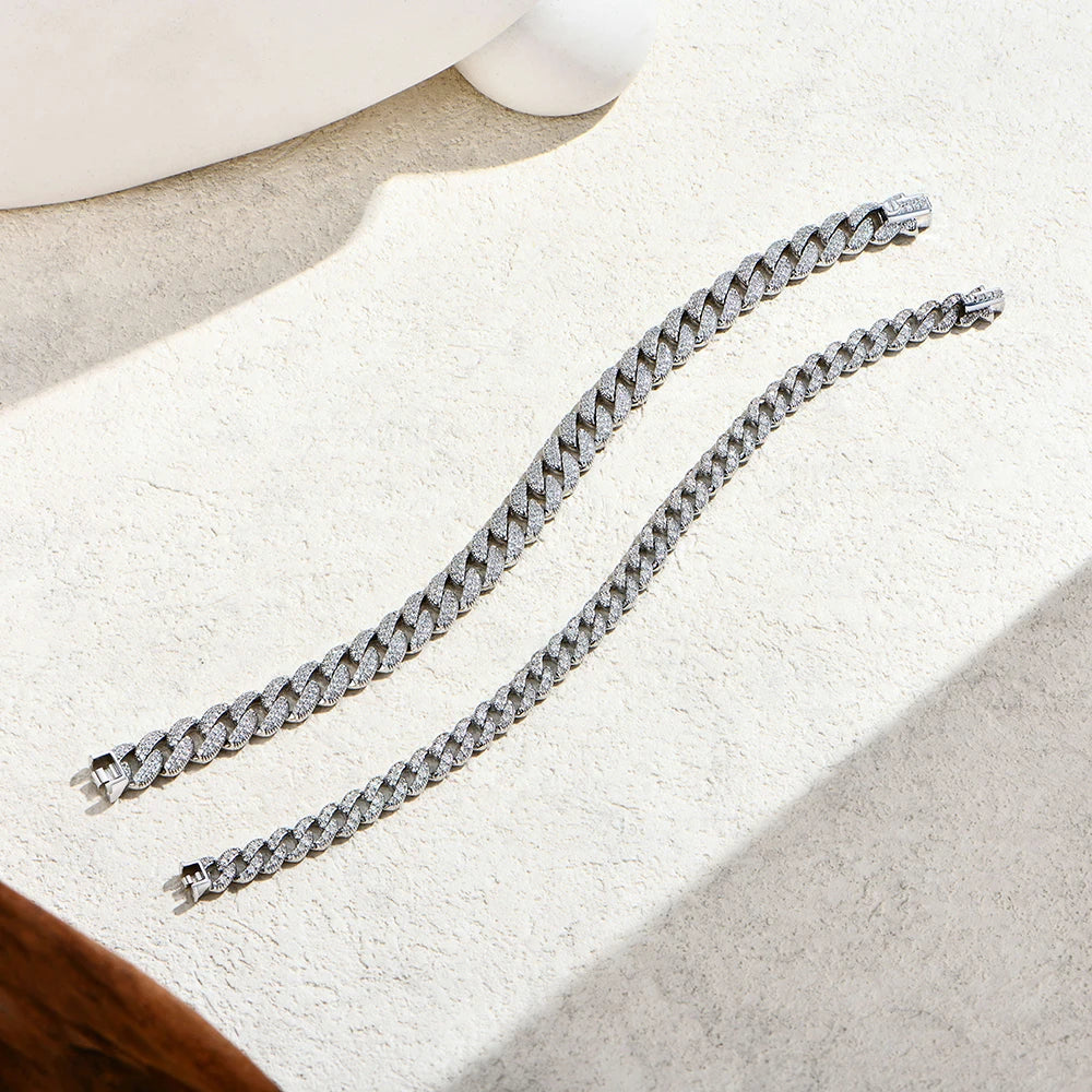 Cuba Chain Bracelet 925 Sterling Silver