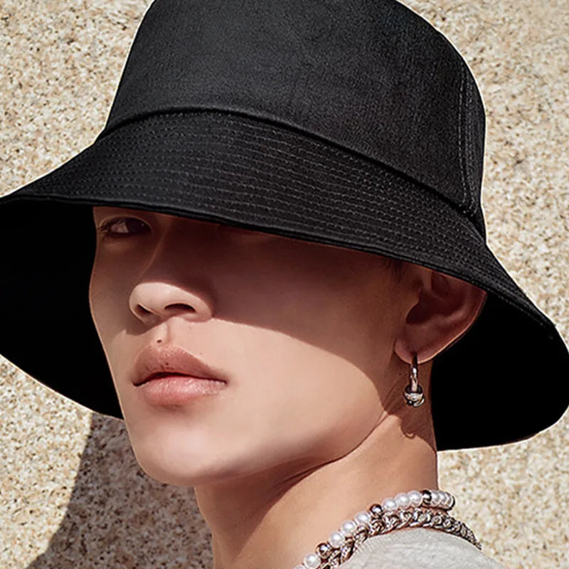 Fisherman Hat Sun Protection Double Sided For Big Head Men
