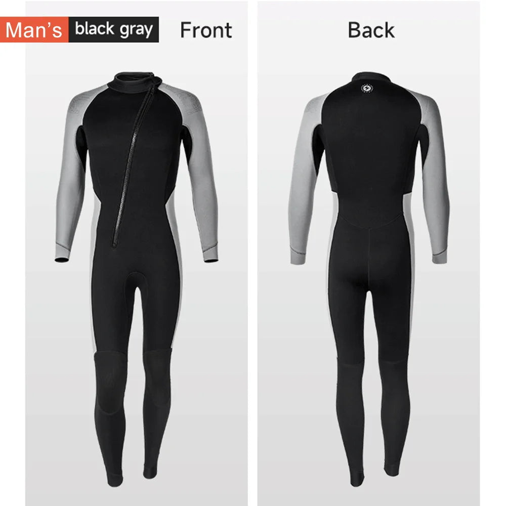 Neoprene Wetsuit For Men Women Front Zip