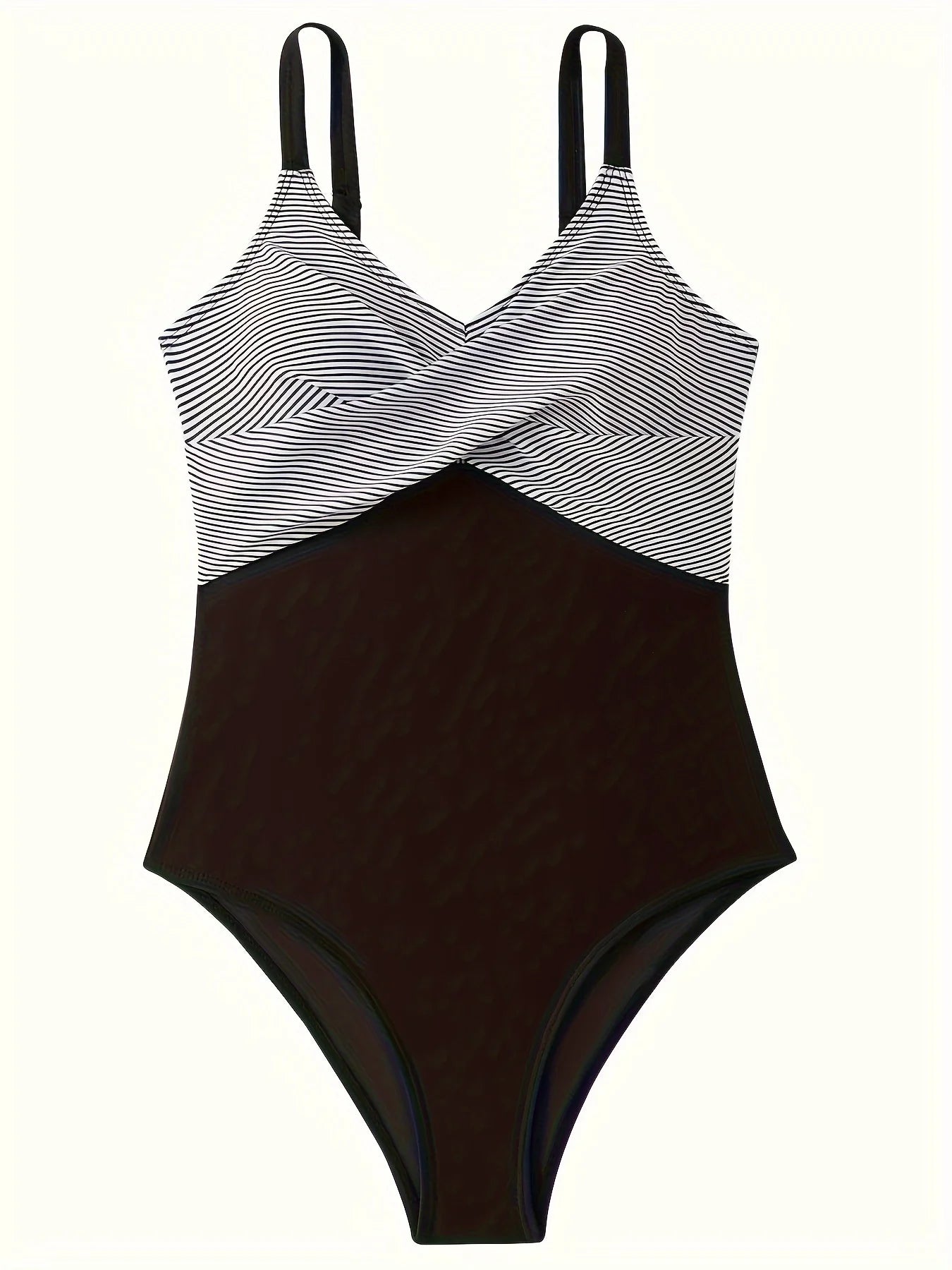 Women One Piece Swimsuit Cross Back