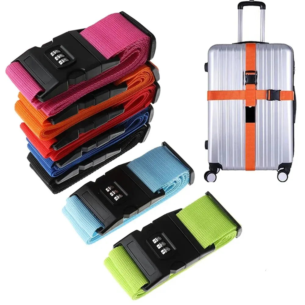 Travel Luggage Strap With Password Lock Anti Theft Security Belt