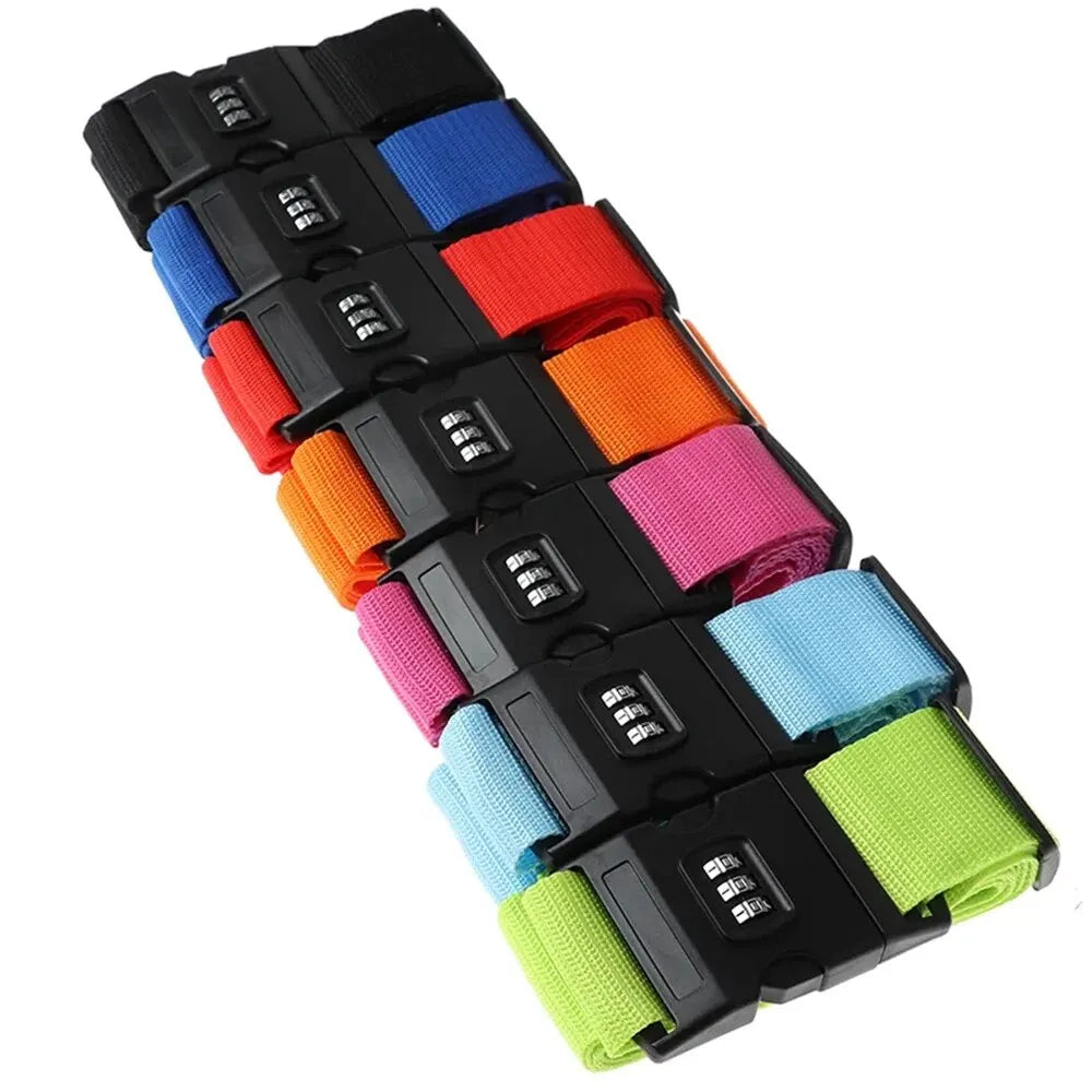 Travel Luggage Strap With Password Lock Anti Theft Security Belt