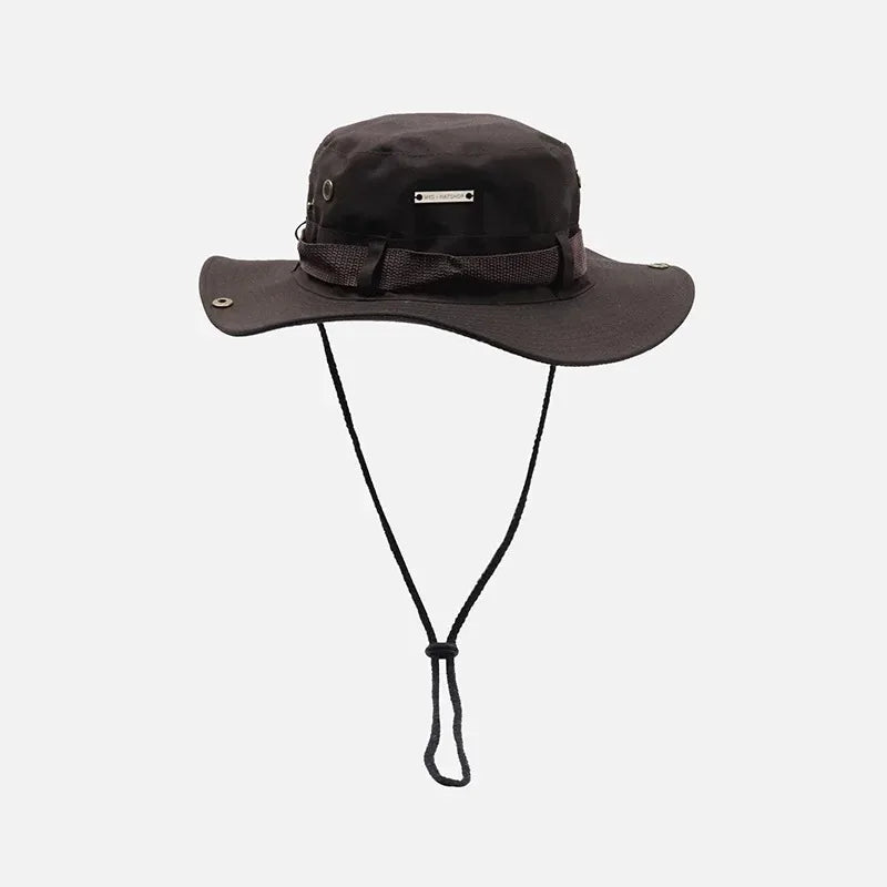 Men Summer Bucket Hat Panama Sunshade for Outdoor Activities