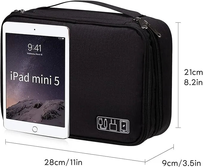 Portable Digital Storage Bag for USB Cables and Electronics Organizer