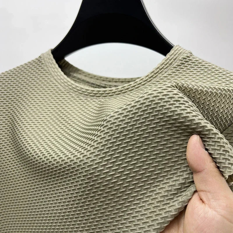 Men's Short Sleeve T Shirt Breathable Polyester