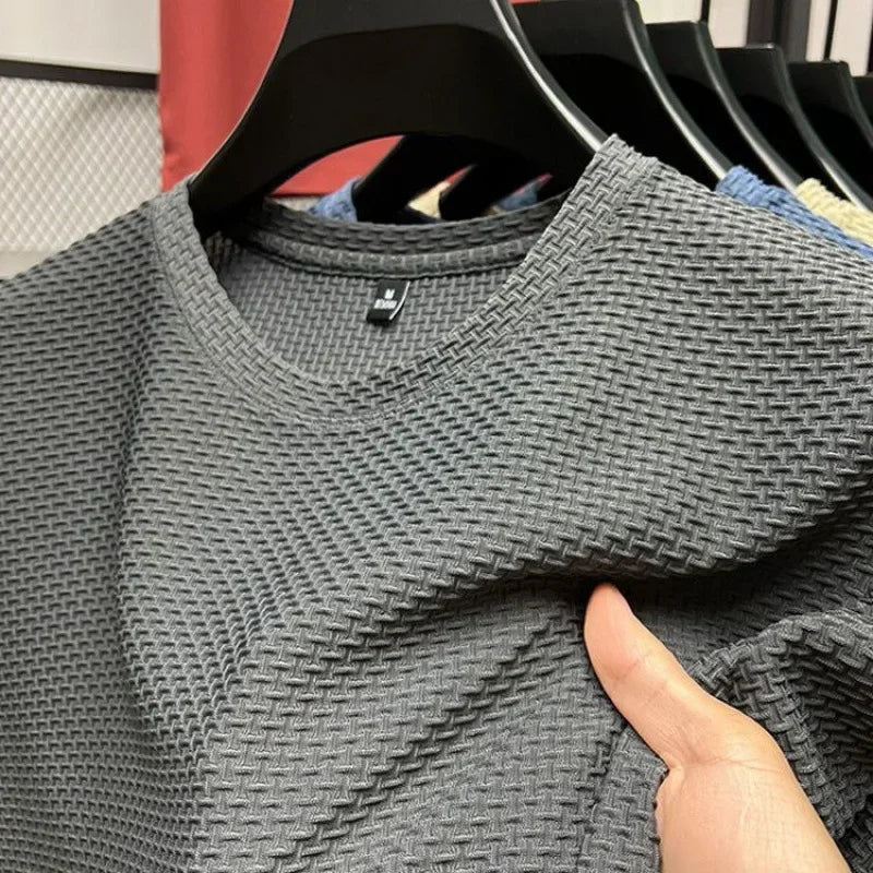 Men's Short Sleeve T Shirt Breathable Polyester