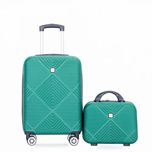 2 Piece ABS Hard side Luggage Set With Spinner Wheels