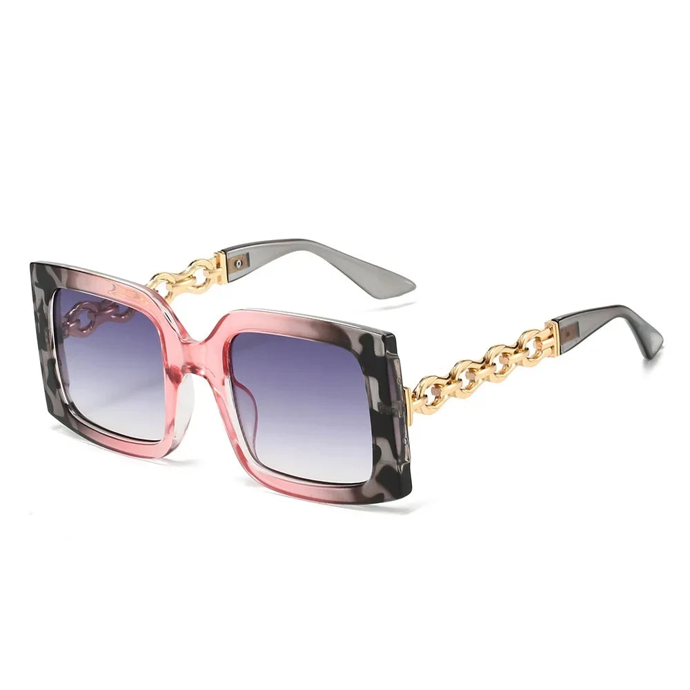 Square Sunglasses Women Gradient UV400