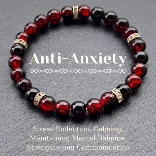Bohemian Anxiety Relief Glass Bead Bracelet Calming Balance Unisex