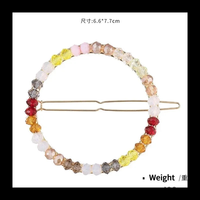 Hairpin Beaded Winding Frog Clip Fashionable Temperament