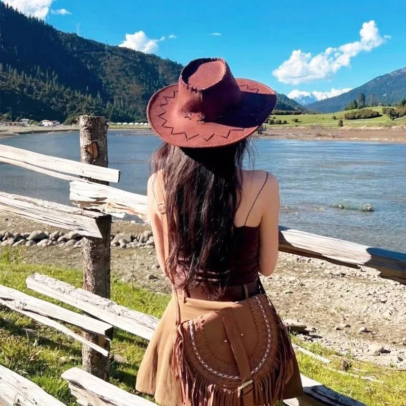Bride Cowboy Hat For Women Chapeau Cowgirl Western Hat