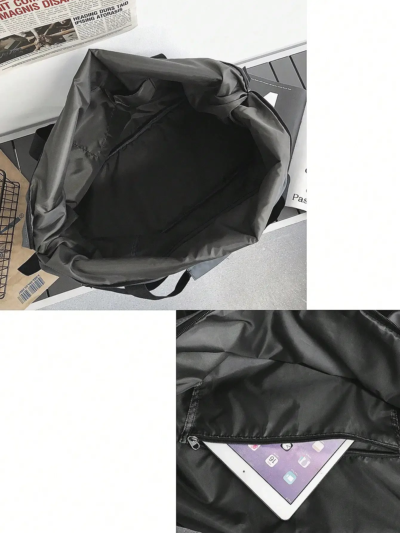 Handheld Travel Bag Large Capacity Nylon for Sports and Fitness Crossbody