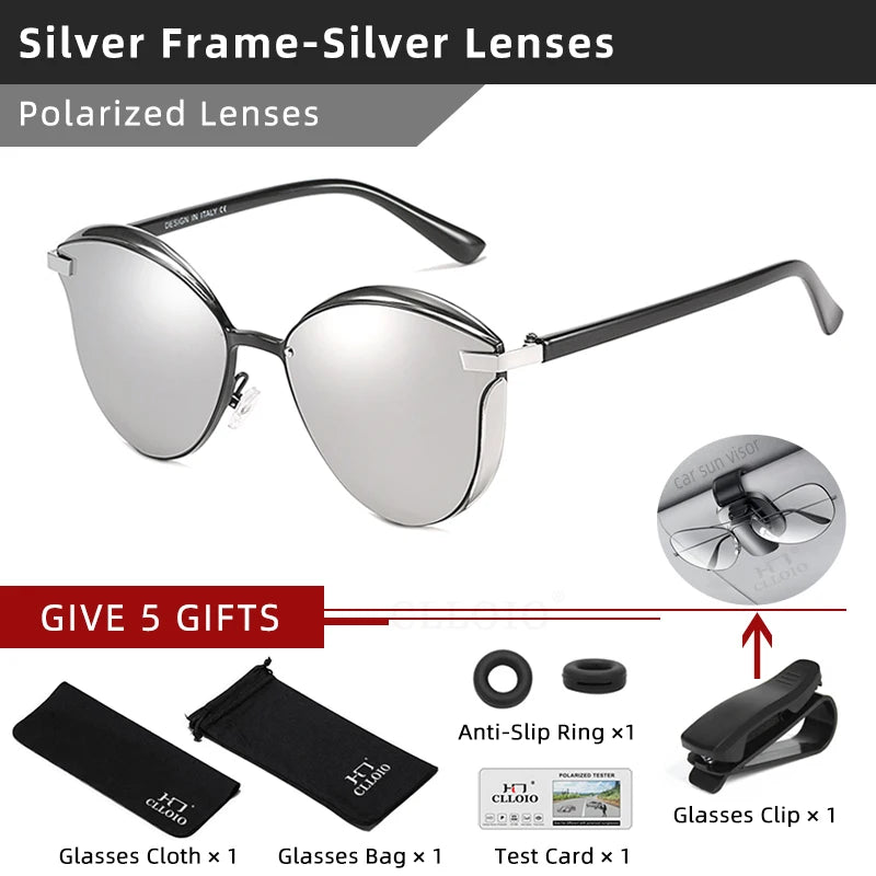 Women's Polarized Cat Eye Sunglasses Driving Shades