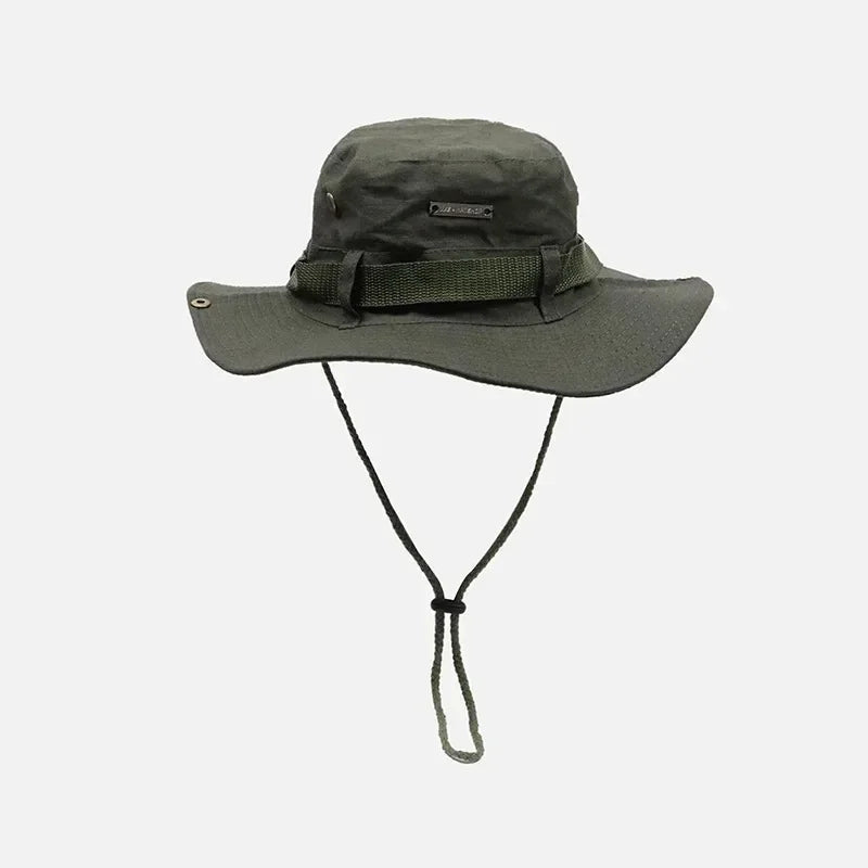 Men Summer Bucket Hat Panama Sunshade for Outdoor Activities