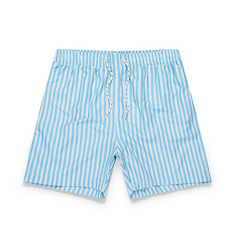 Mens Lightweight Quick Dry Swim Trunks With Mesh Lining Drawstring