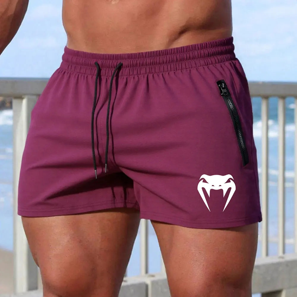 Mens Snake Print Swim Shorts Beach Trunks Summer Swimwear