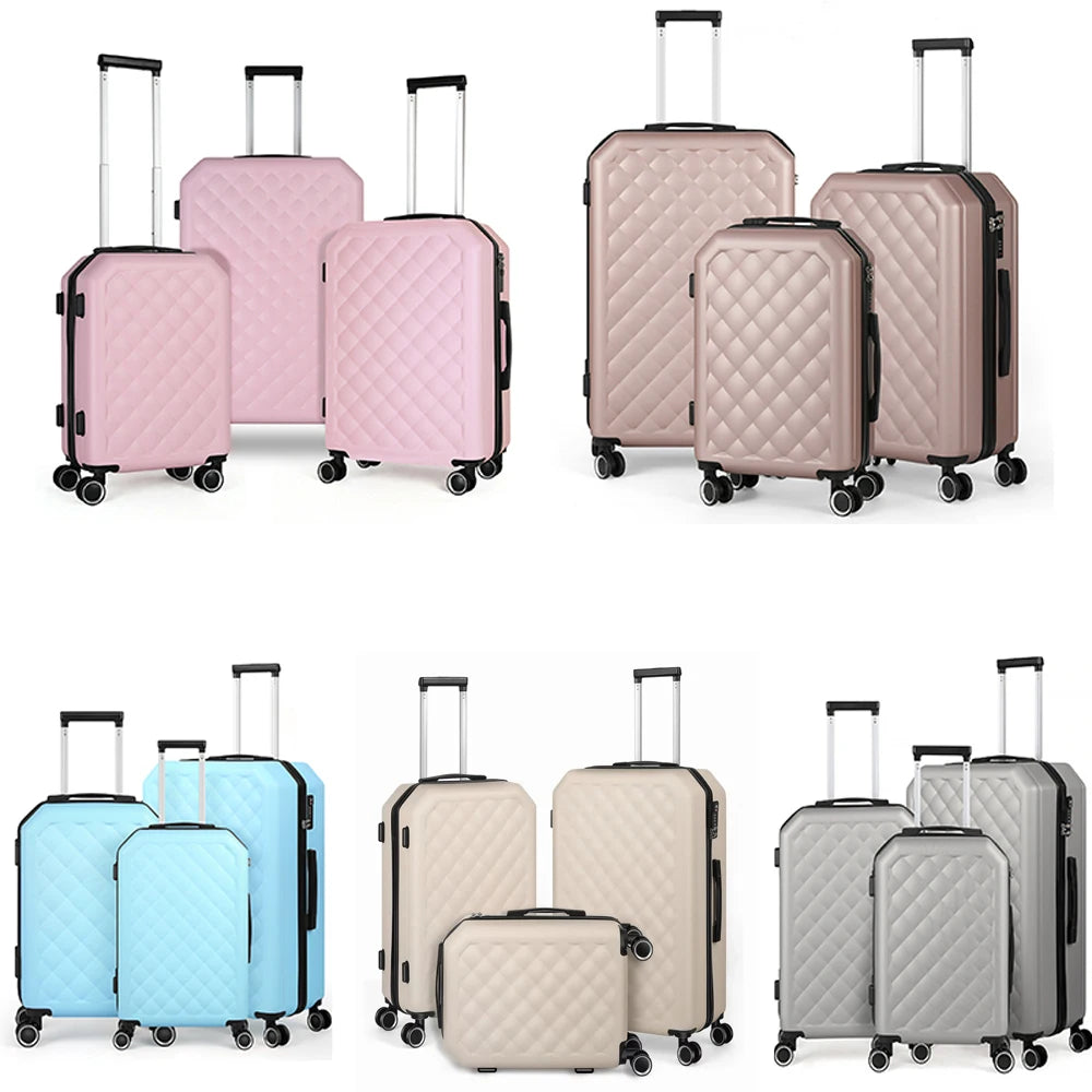 Soft side Spinner Luggage Set Travel Suitcases