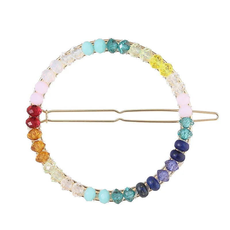 Hairpin Beaded Winding Frog Clip Fashionable Temperament