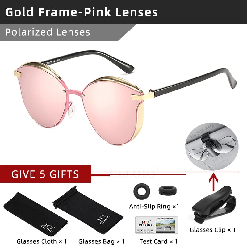 Women's Polarized Cat Eye Sunglasses Driving Shades