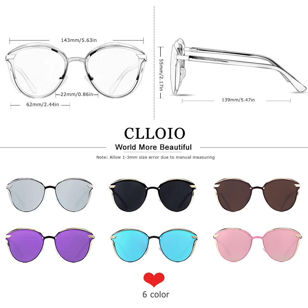 Women's Polarized Cat Eye Sunglasses Driving Shades