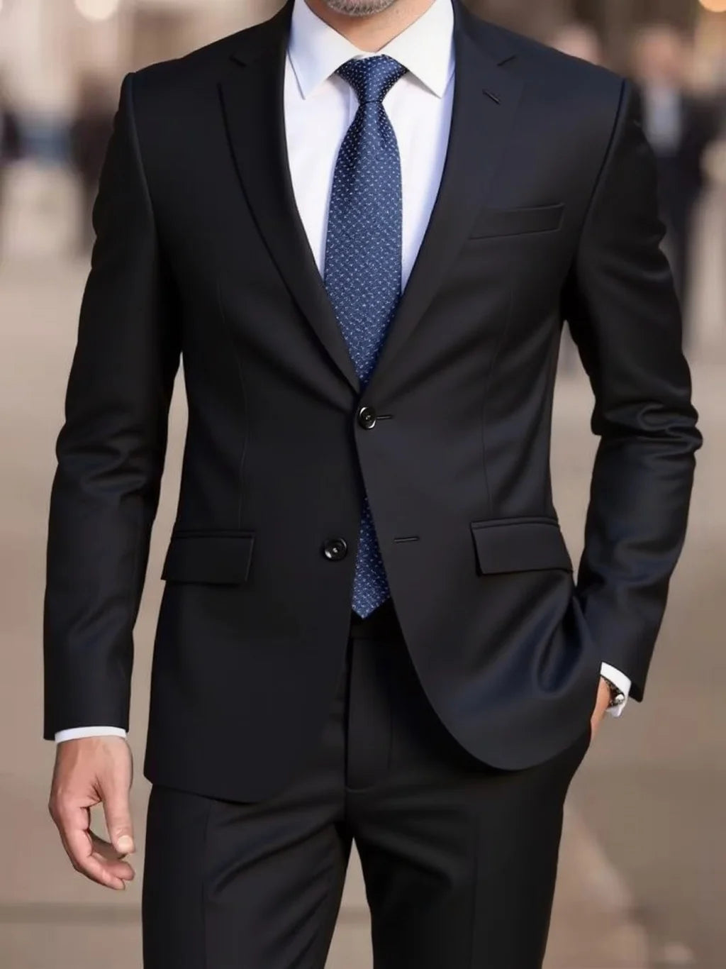 Men's Four Seasons Slim Fit Suit Two Piece Set