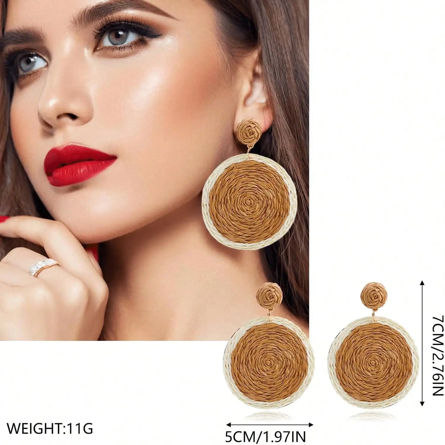 Geometric Teardrop and Hoop Dangle Earrings Set Pack