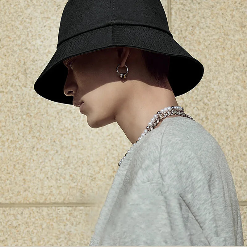Fisherman Hat Sun Protection Double Sided For Big Head Men