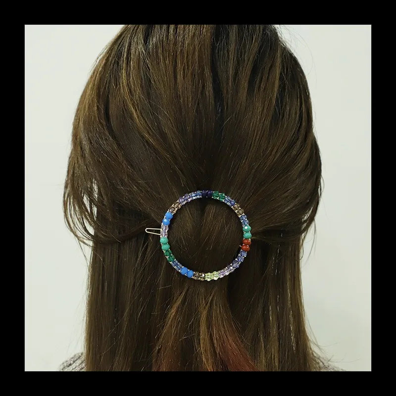 Hairpin Beaded Winding Frog Clip Fashionable Temperament