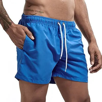Men's Quick Dry Swim Shorts With Pockets And Drawstring