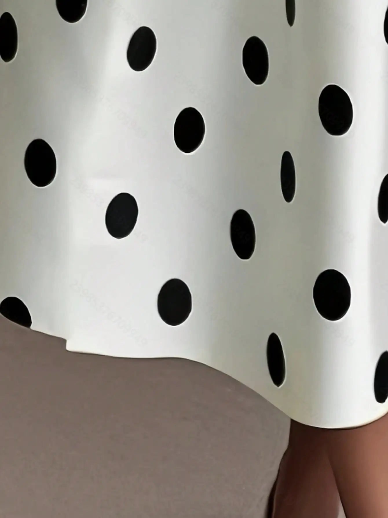 Polka Dot V Neck Sleeveless Wrap Dress With Waist Tie Midi