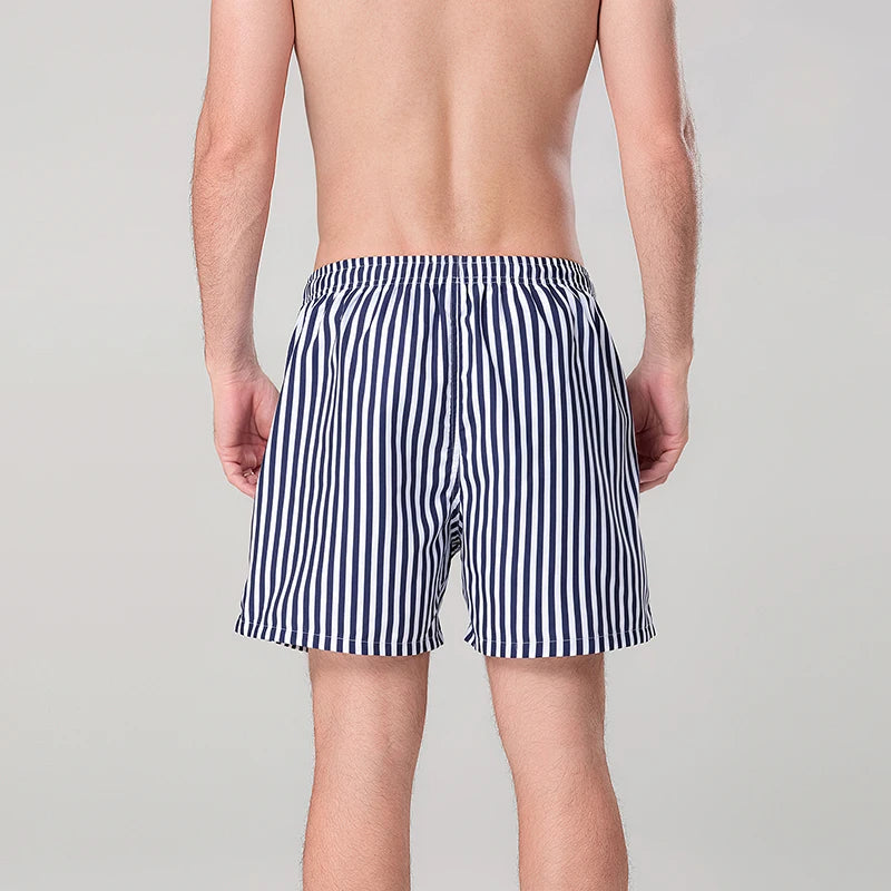 Mens Lightweight Quick Dry Swim Trunks With Mesh Lining Drawstring