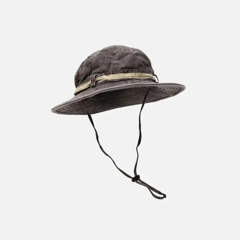 Men Summer Bucket Hat Panama Sunshade for Outdoor Activities