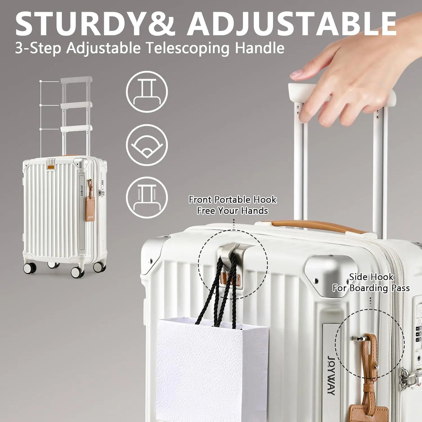 Expandable Luggage With TSA Lock Spinner Wheels
